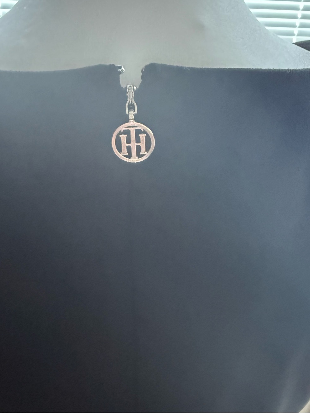 Tommy Hilfiger Black Mini Dress with Blush Pink Trim - Picture 3 of 5